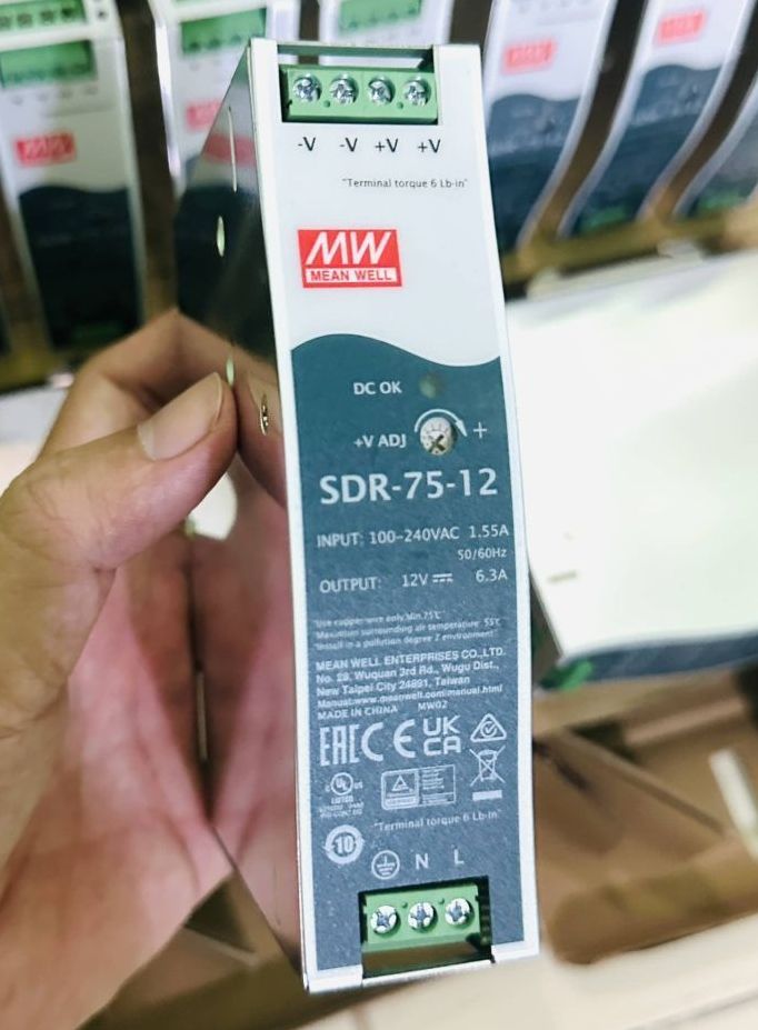 Nguồn Meanwell Chính Hãng SDR-75-12