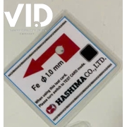 Mẫu Thử Máy Dò Kim Loại Hashima - Test Card Hashima