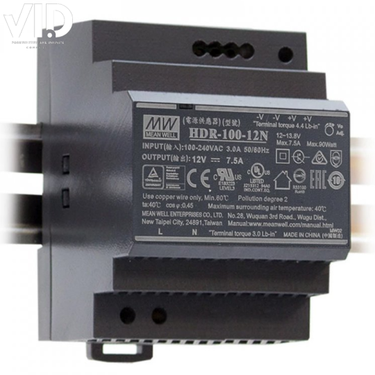 Bộ nguồn meanwell HDR-100-12N