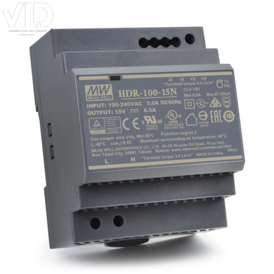 Bộ nguồn meanwell HDR-100-15N
