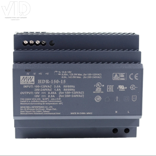 Bộ nguồn meanwell HDR-150-15
