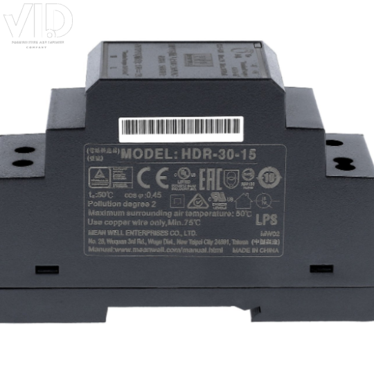 Bộ nguồn meanwell HDR-30-15
