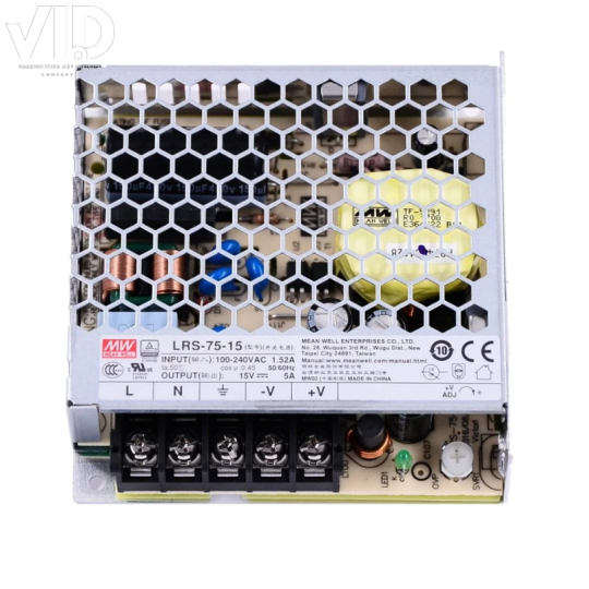 Nguồn Meanwell LRS-75-15 (15V/5A/75W) Chính Hãng