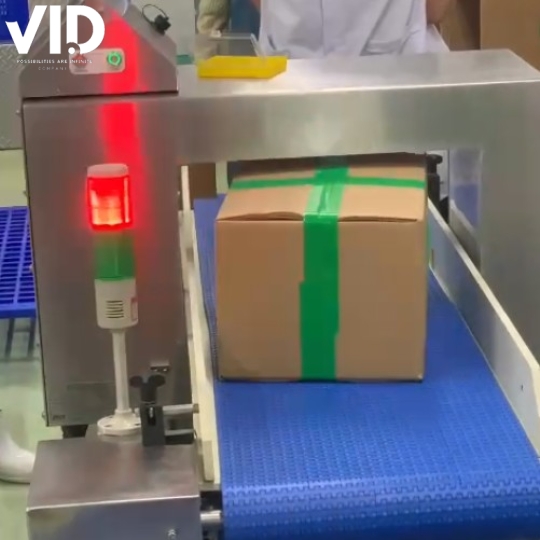 Máy Dò Kim Loại Cho Thùng Điều 22,68 kg – Chuẩn Xuất Khẩu, Độ Nhạy Cao
