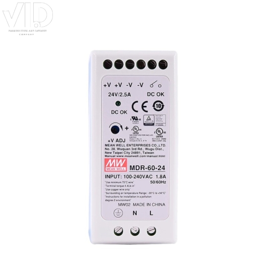 Bộ nguồn meanwell MDR-60-24