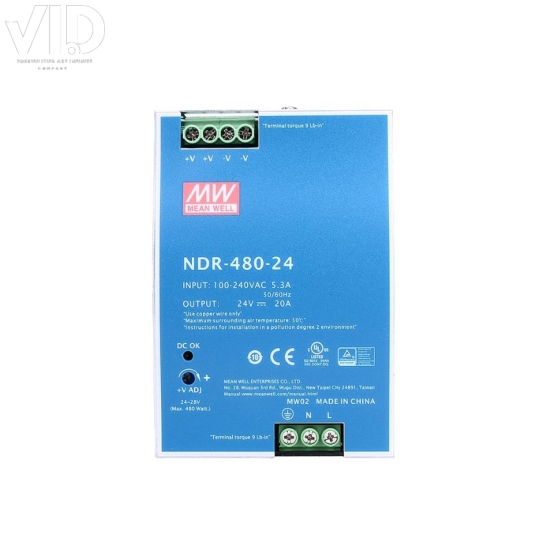 Bộ nguồn meanwell NDR-480-24