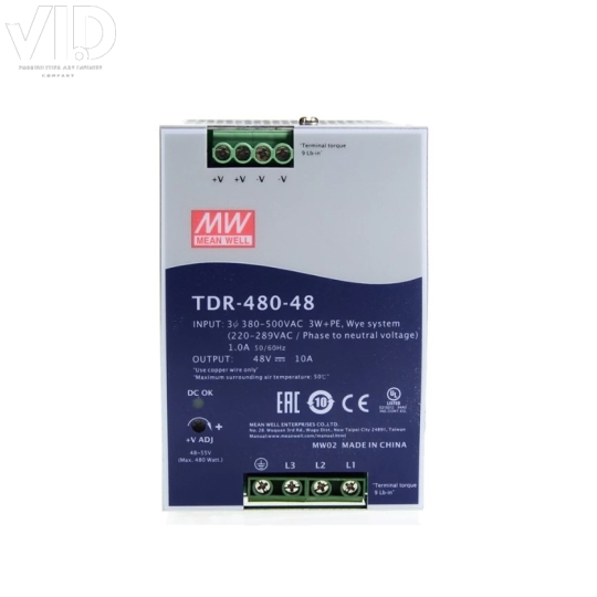 Bộ nguồn meanwell TDR-480-48