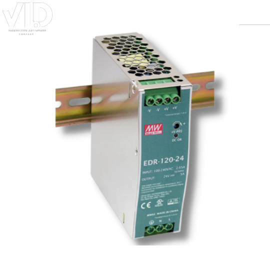 Nguồn Meanwell 24V Dinrail (gắn thanh ray)