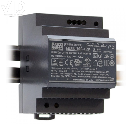 Bộ nguồn meanwell HDR-100-12N