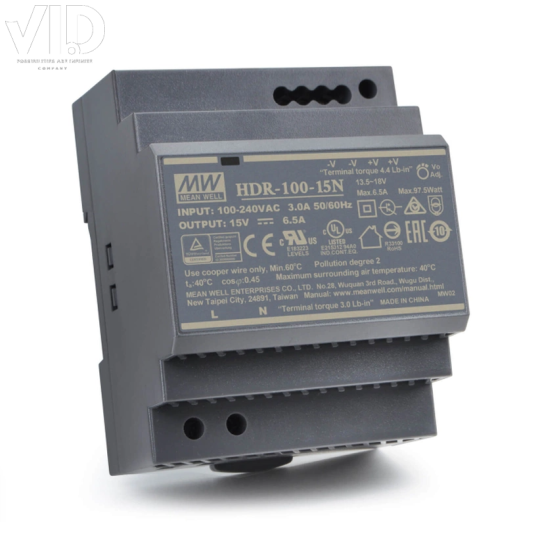 Bộ nguồn meanwell HDR-100-15N