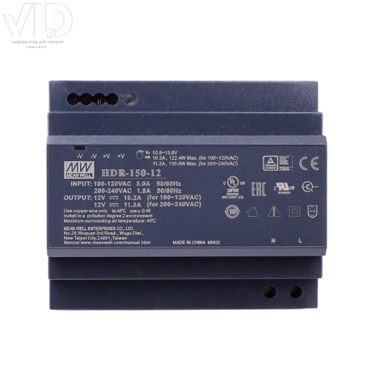 Bộ nguồn meanwell HDR-150-12