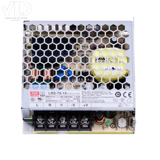 Nguồn Meanwell LRS-75-15 (15V/5A/75W) Chính Hãng