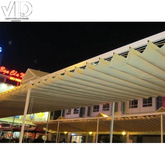Mái hiên mái xếp lượn sóng