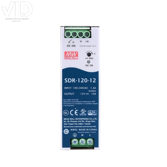 Bộ nguồn meanwell SDR-120-12
