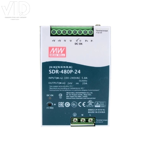 Bộ nguồn meanwell SDR-480P-24