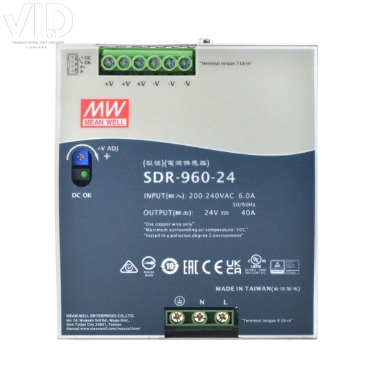 Bộ nguồn meanwell SDR-960-24