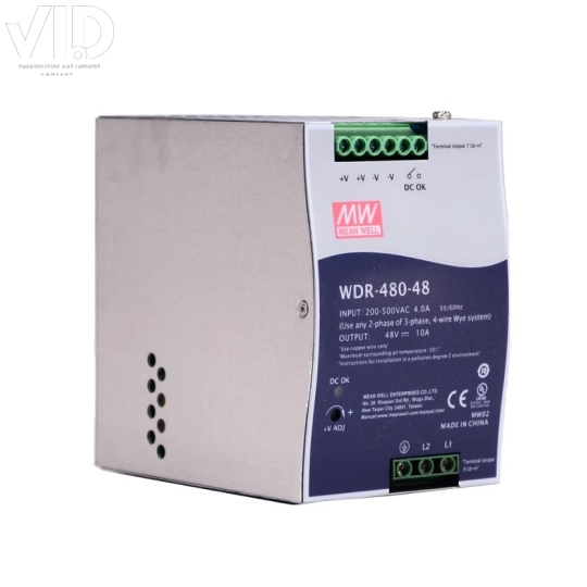 Bộ nguồn meanwell WDR-480-48